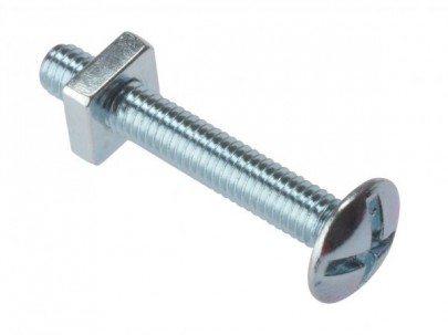 Roofing Bolts & Nuts M6 X 100mm Bag of 25
